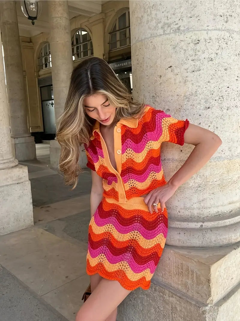 Rihanna Summer Two Piece Set