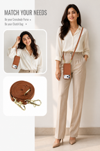 I Phone Cover With Wallet & Sling, Crossbody Handbag