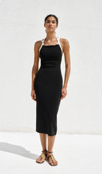 Khushi Kapoor Long Halter Neck Dress