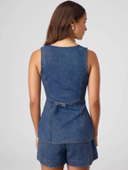 Hilarie Summer Denim Coord Set