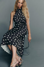 Jessica Satin Midi Dress