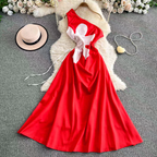 Katherine Summer Halter Neck Long Dress - 24th Spoke