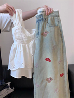 Jennifer Summer Two Piece Set Top + Denim