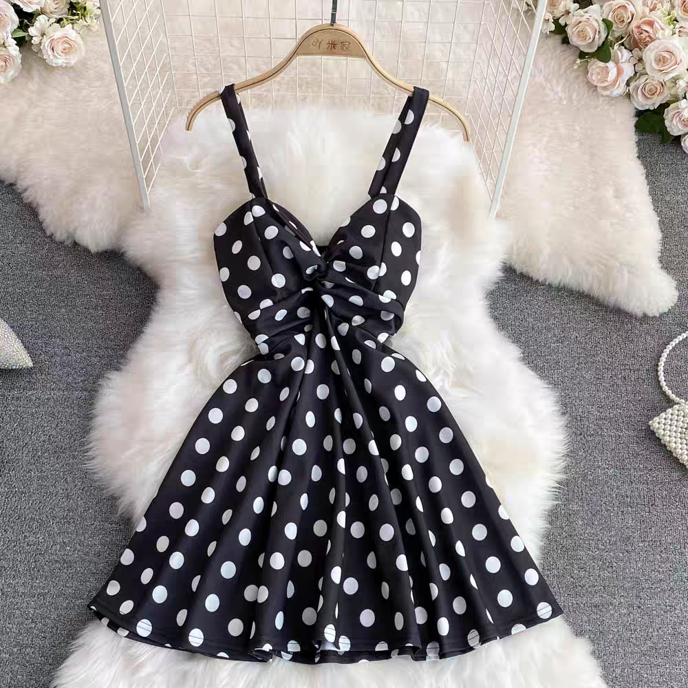 Georgine Summer Polka Dot Dress - 24th Spoke