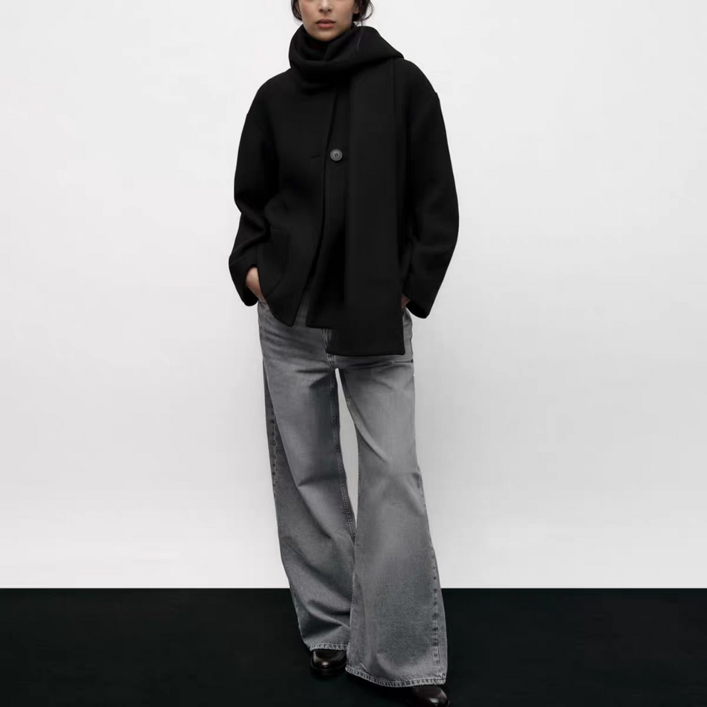 Emma Winter Jacket With Scarf