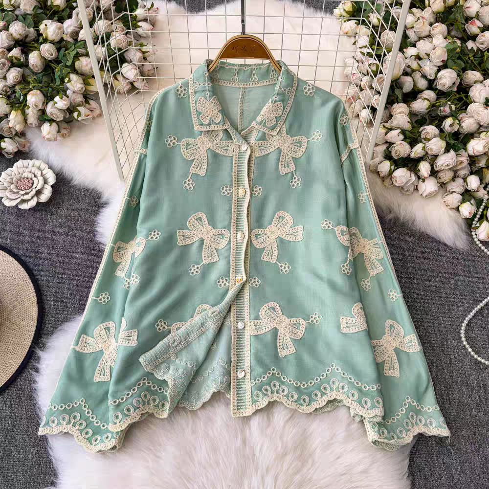Anna Summer Embroidery Shirt - 24th Spoke