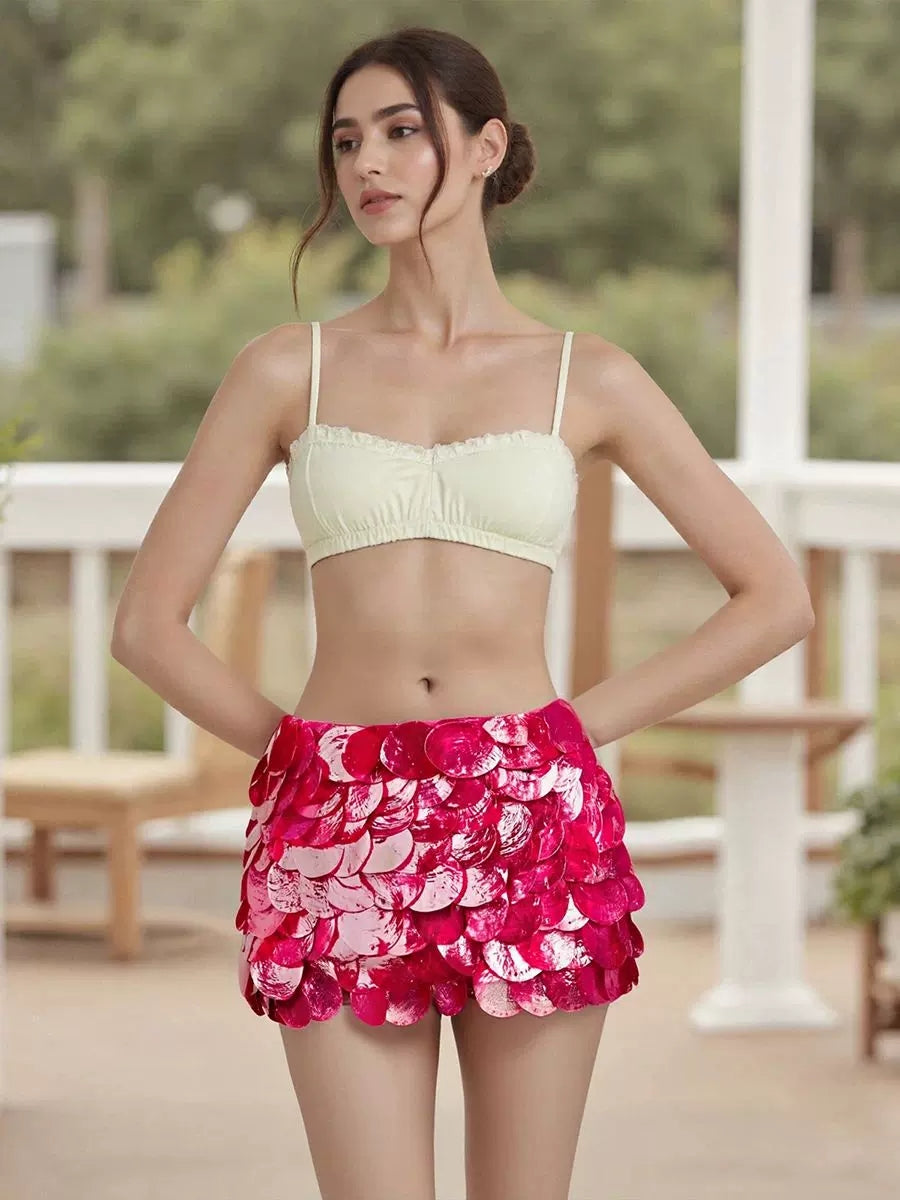Amanda Summer Vacation Viral Shell Skirt