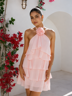 Natalia Summer Halter Neck Dress