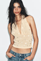 Rihanna Summer Halter Top