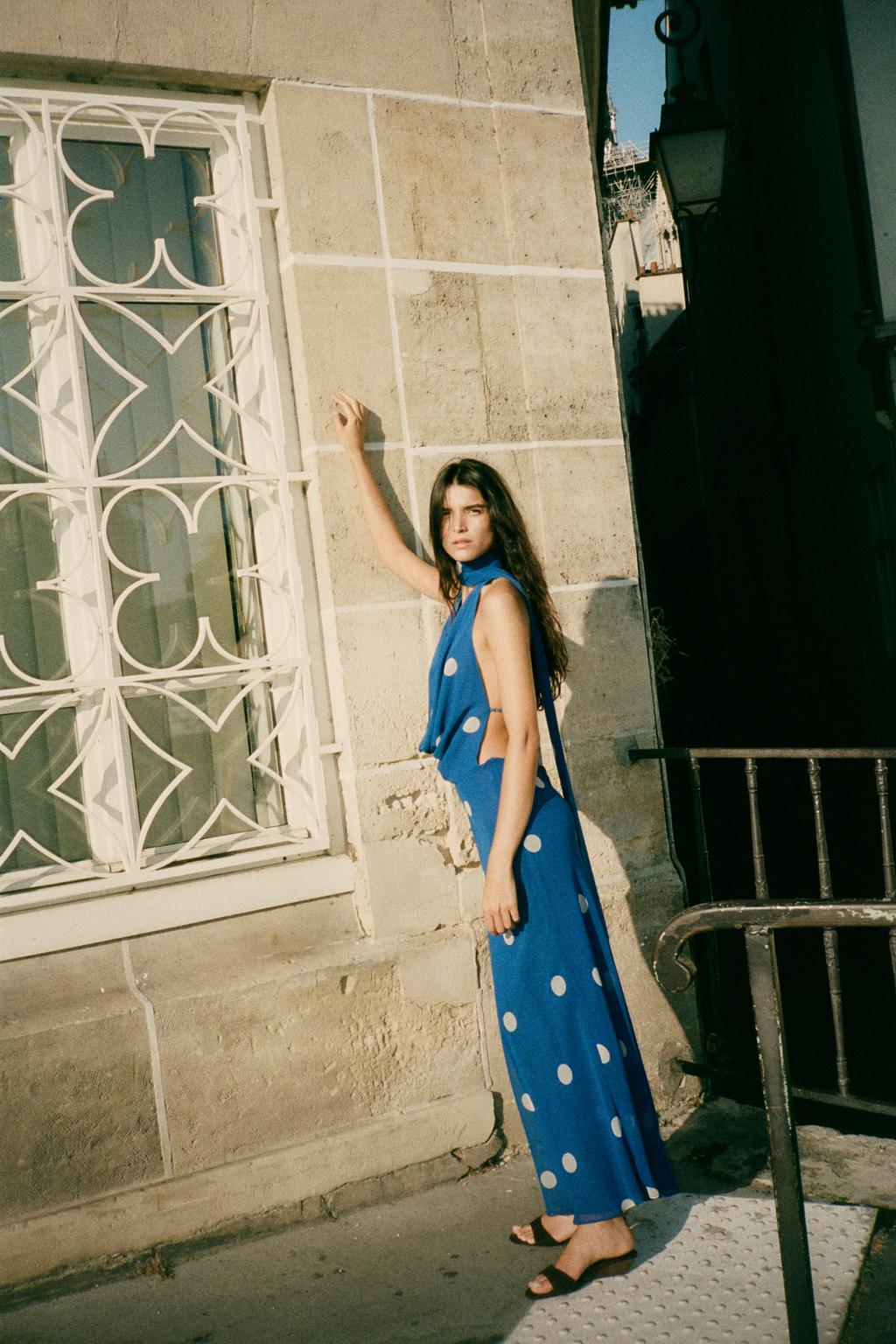 Alyssa Zara Summer Polka Dot Summer Vacation Party Dress