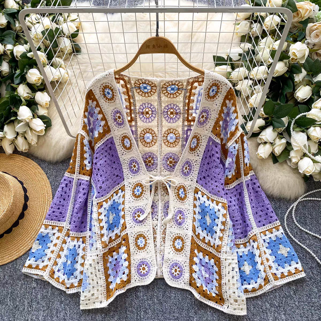Brittany Summer Boho Vacation Cardigan