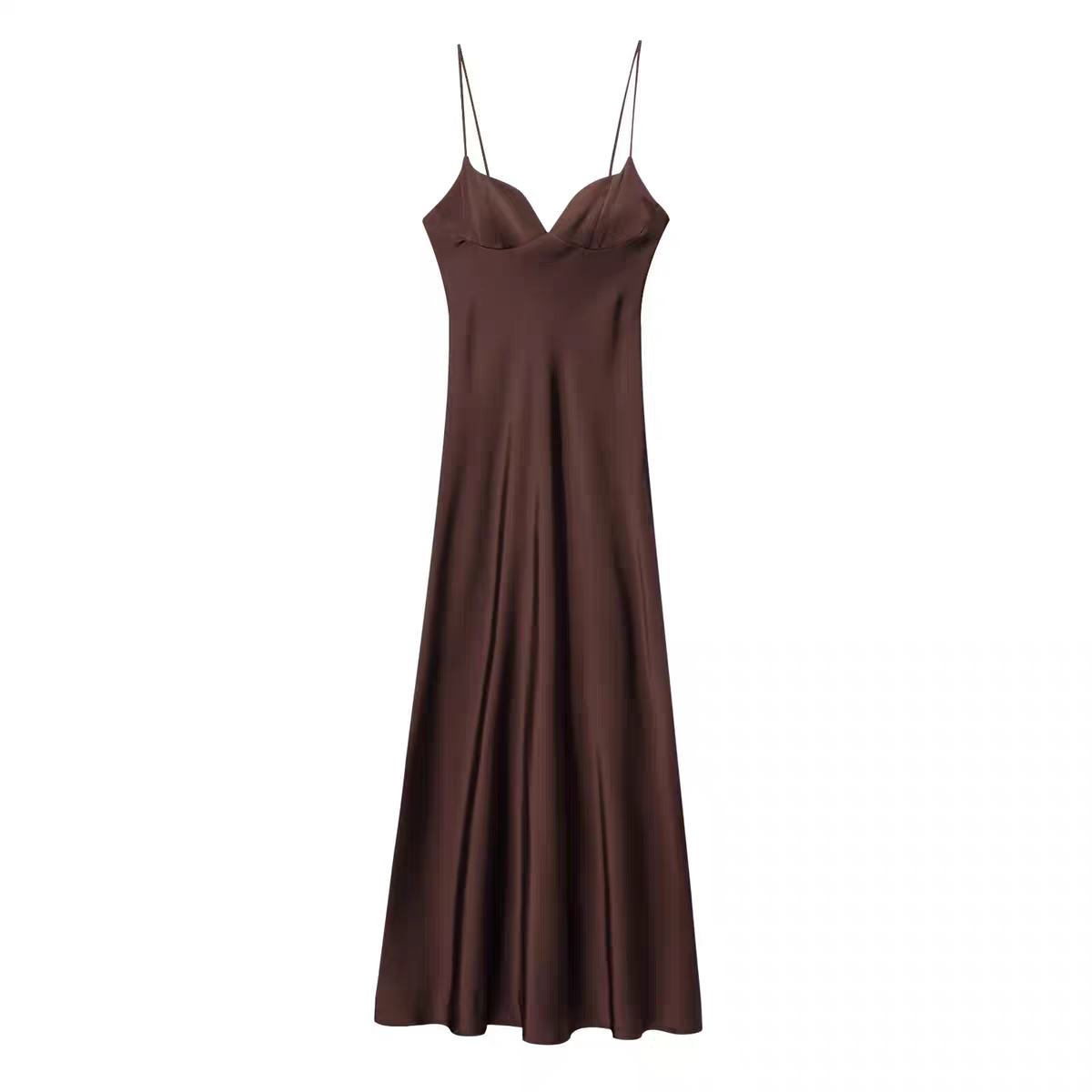 Claire Zara Satin Summer Long Dress