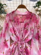 Beyoncé Summer Vacation Ruffle Dress