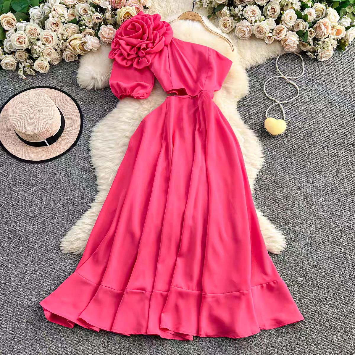 Naomi Summer Off Shoulder Luxury Dress