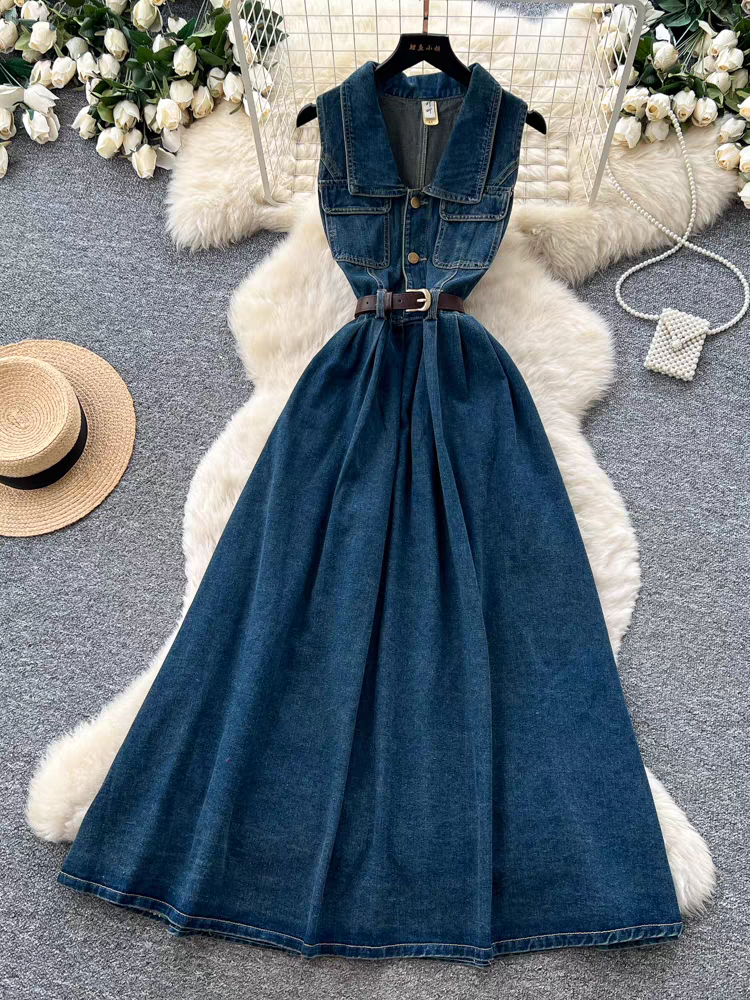 Milena Summer Denim Dress