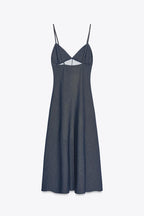 Milena Summer Midi Denim Dress