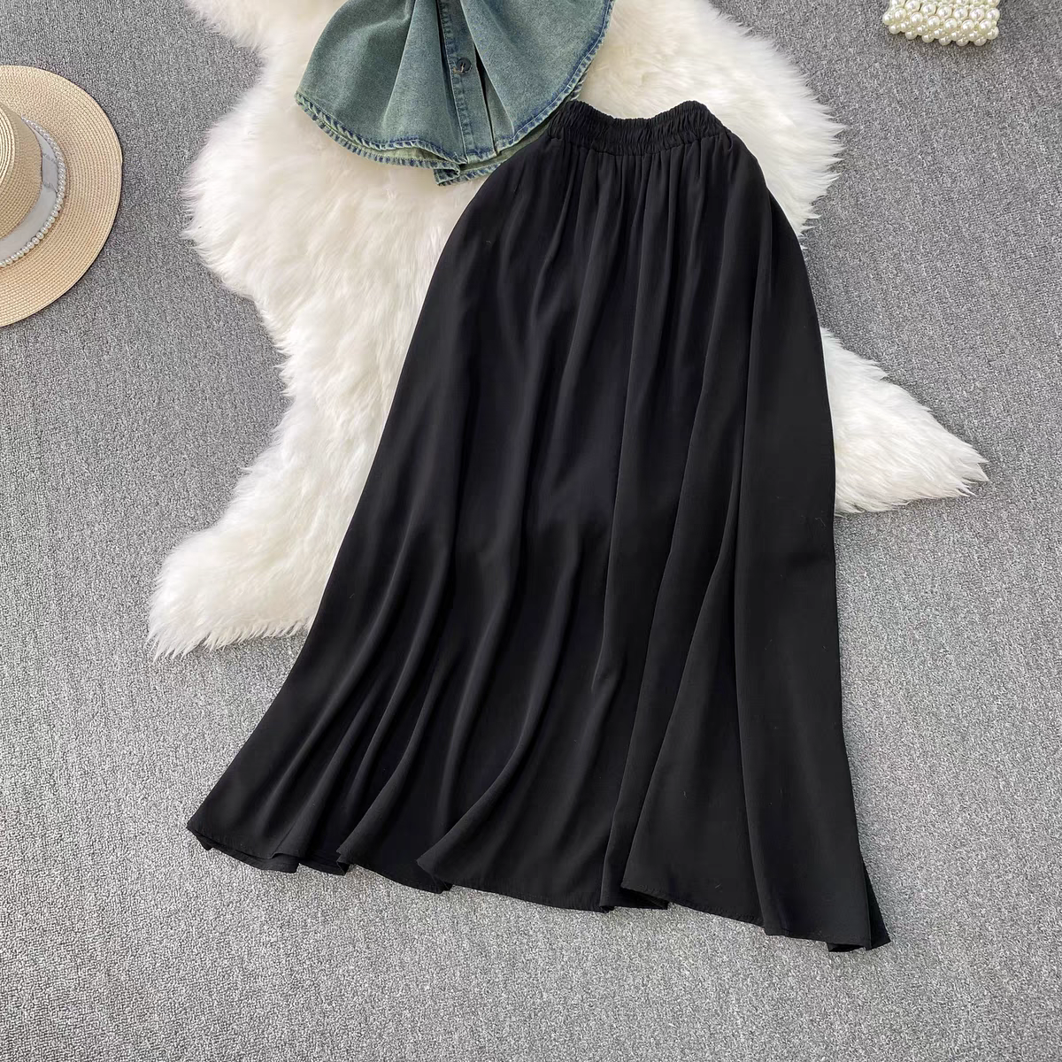 Cherry Summer Denim Two Piece Set