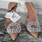 Zara Rhinestone Fairy Crystal Heels With Zara Label - 24th Spoke