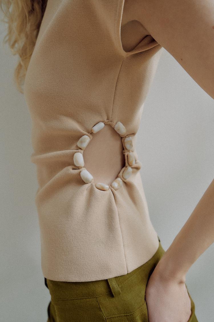 Alison Summer Beaded Top