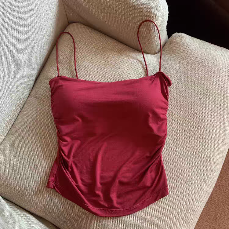 Taylor Summer Pleated Padded Top