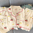 Summer Pajamas Three Piece Set