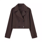 Zara Short Double-Breasted Trench Coat