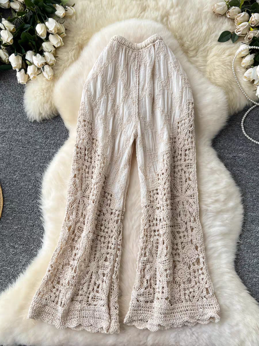 Michelle Embroidery Knit Trouser