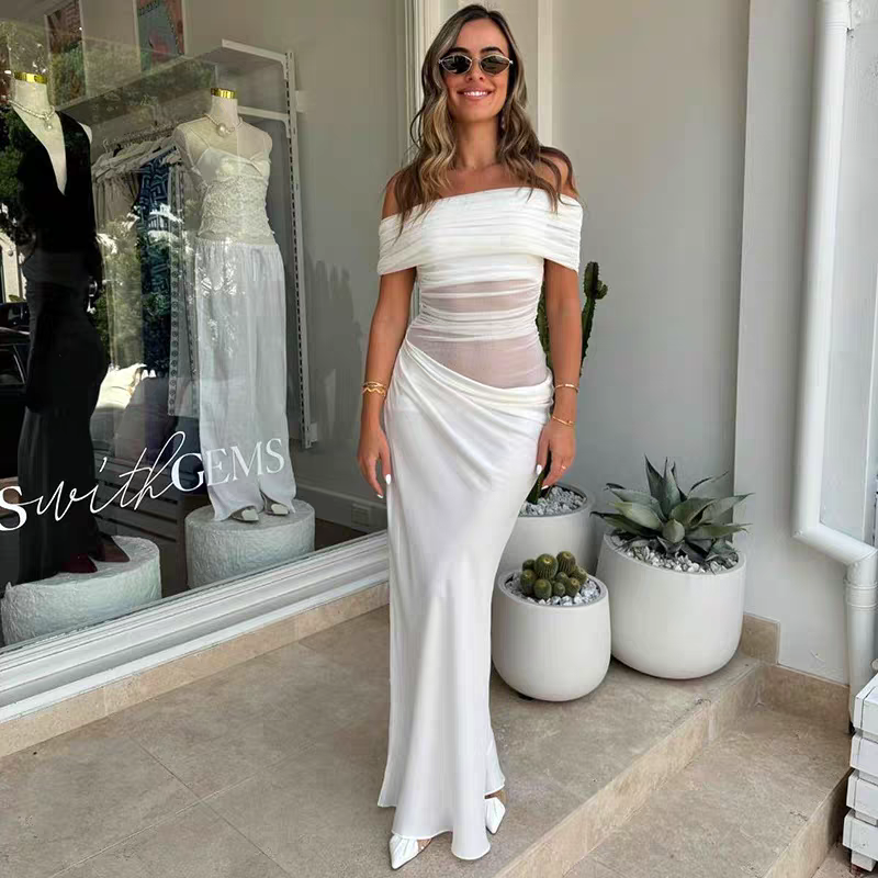 Kirsten Summer Beach Vacation Pleated Wrap Dress