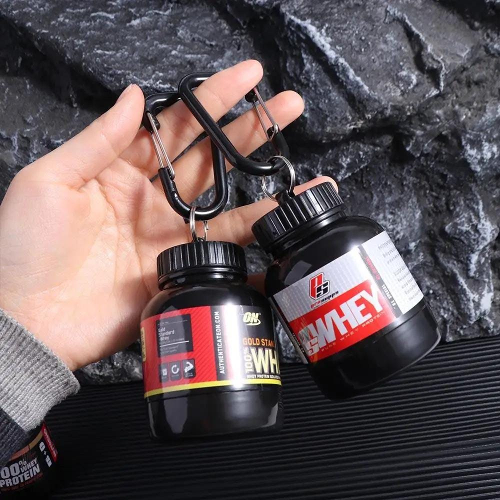 Protein Powder Shake Box + Key Chain (Buy One Get Two Free)