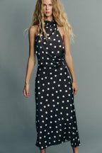 Jessica Satin Midi Dress