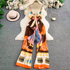 Jennifer Summer Printed Holiday Jumpsuit