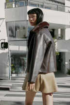 Alison Winter Reversible Leather Jacket