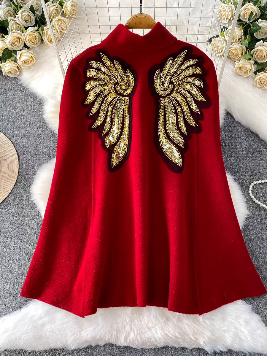 Jennifer Winter Shawl Cape Top - 24th Spoke