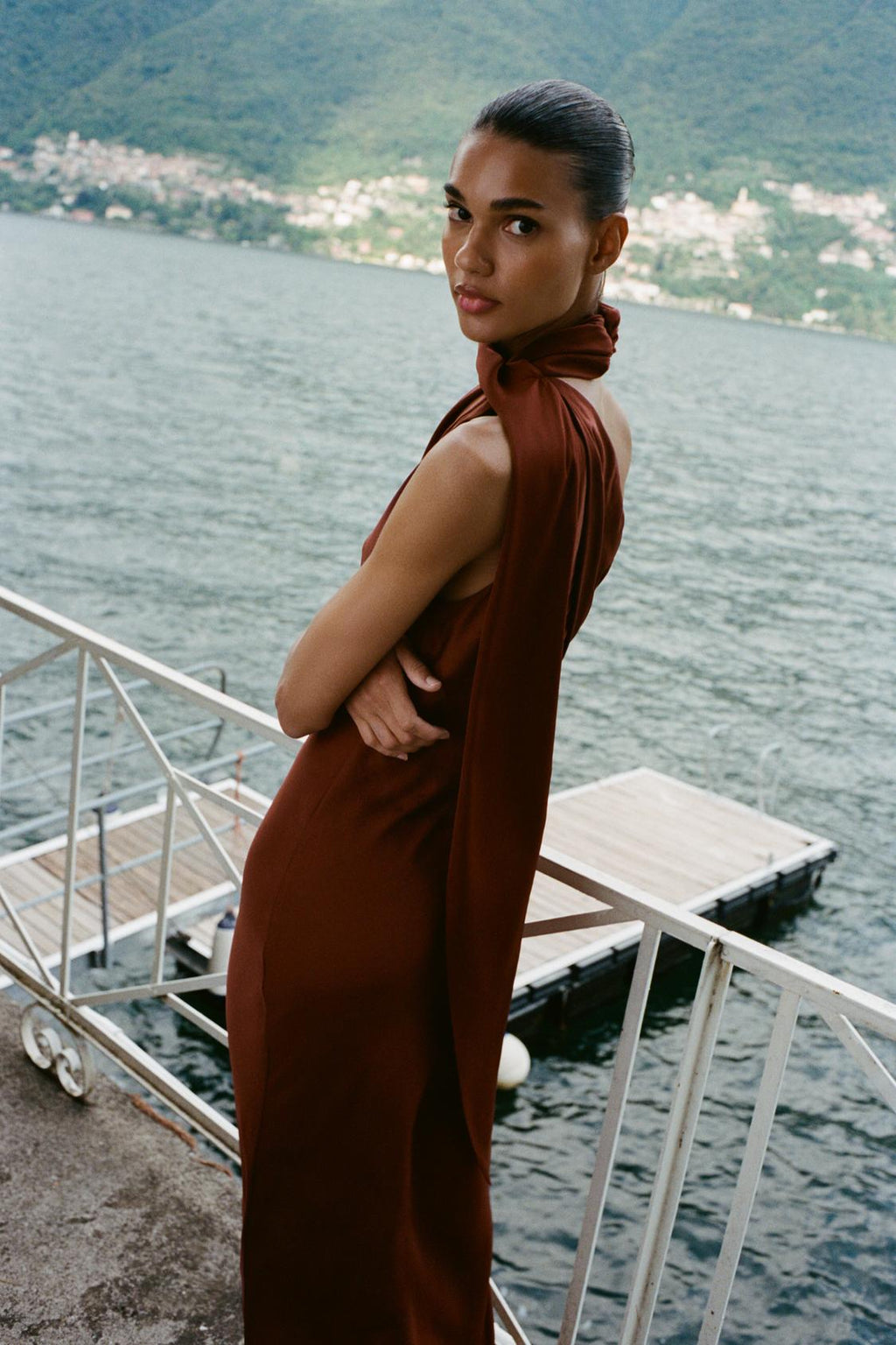 Bianca Scarf Midi Dress