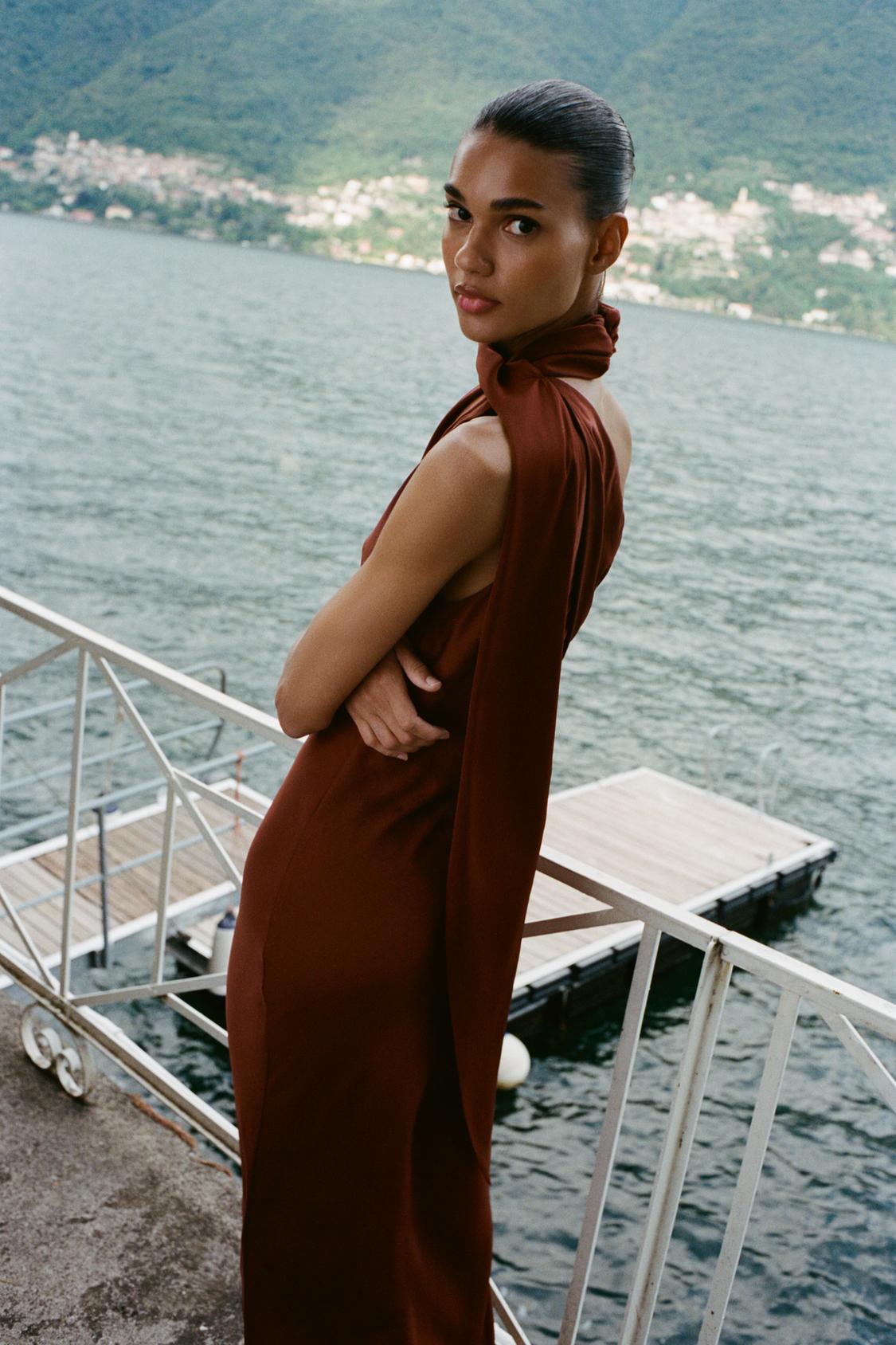 Bianca Scarf Midi Dress