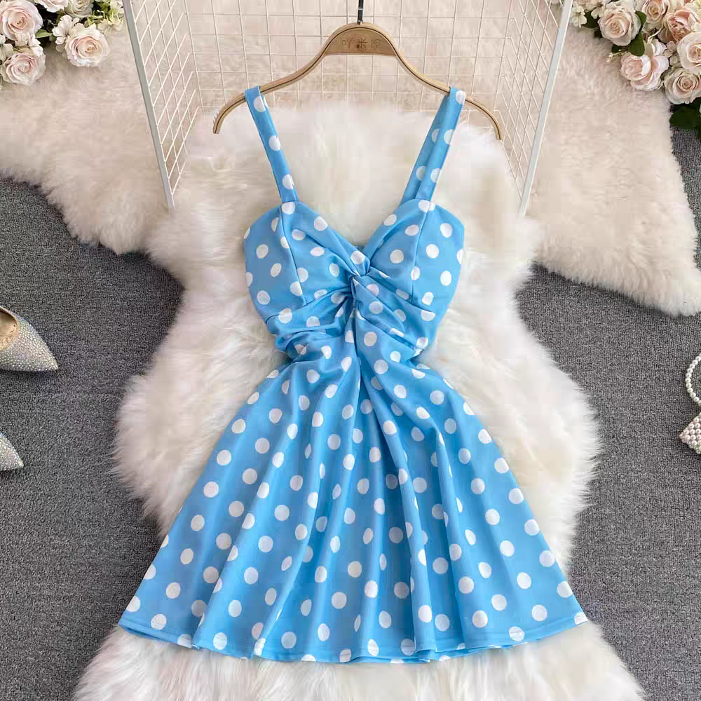 Georgine Summer Polka Dot Dress - 24th Spoke