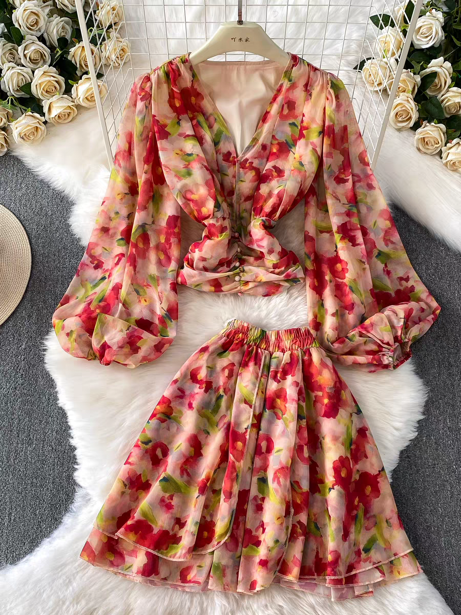Alison Summer Two Piece Vacation Dress - 24th Spoke