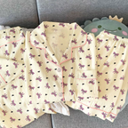 Summer Pajamas Three Piece Set