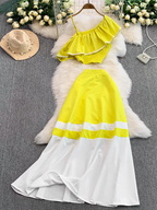 Jennifer Summer Off Shoulder Ruffle Dress