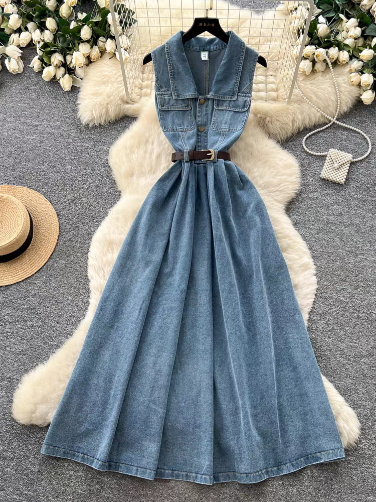 Milena Summer Denim Dress