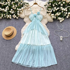 Ana Summer Luxury Mesh Long Dress