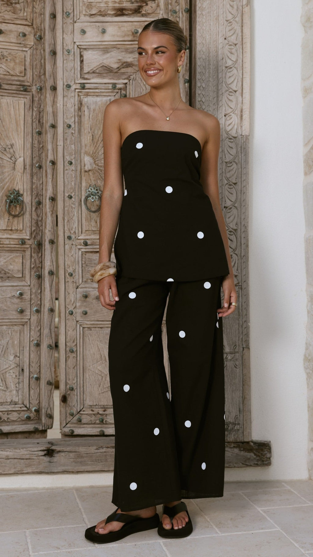 Marissa Summer Polka Coord Set