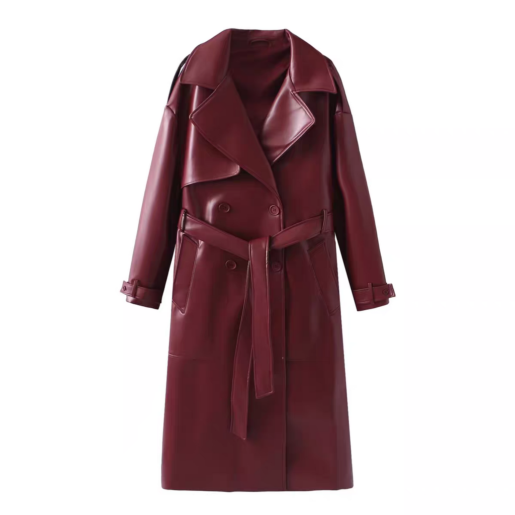 Michelle Winter Leather Coat