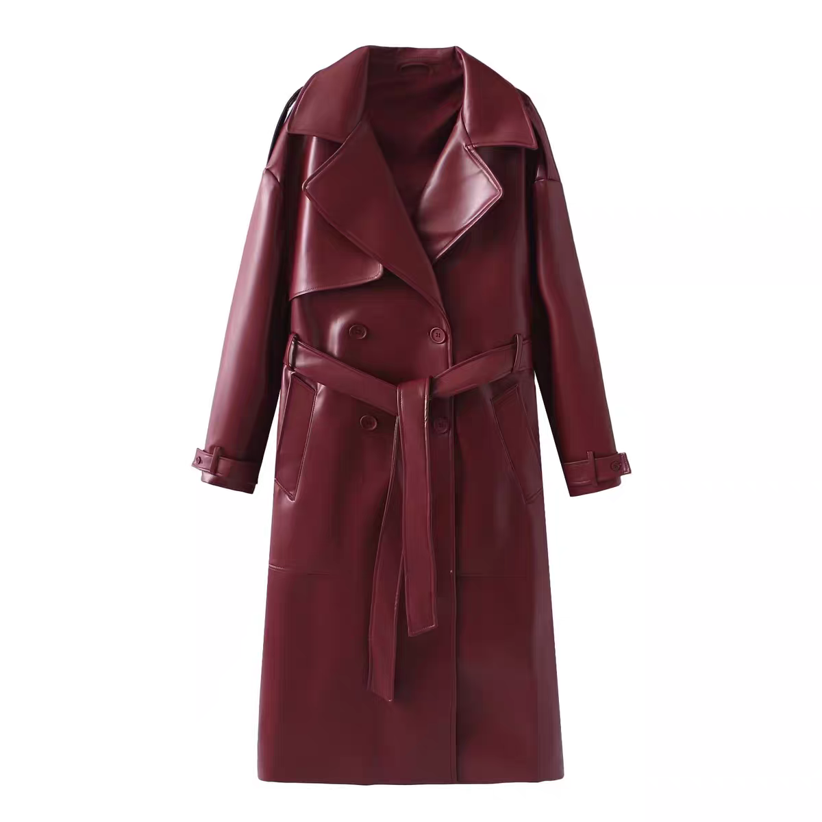 Michelle Winter Leather Coat