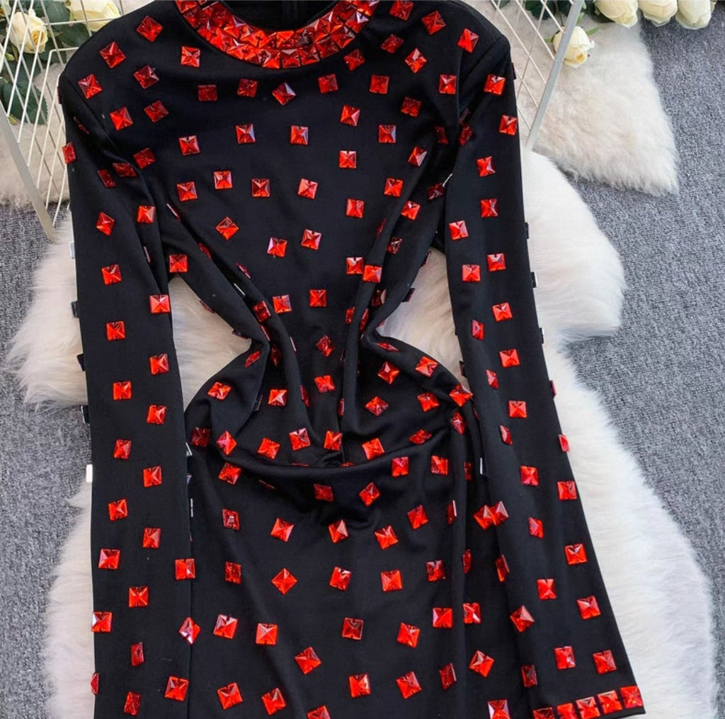 Meagan Luxury Rhinestone Dress
