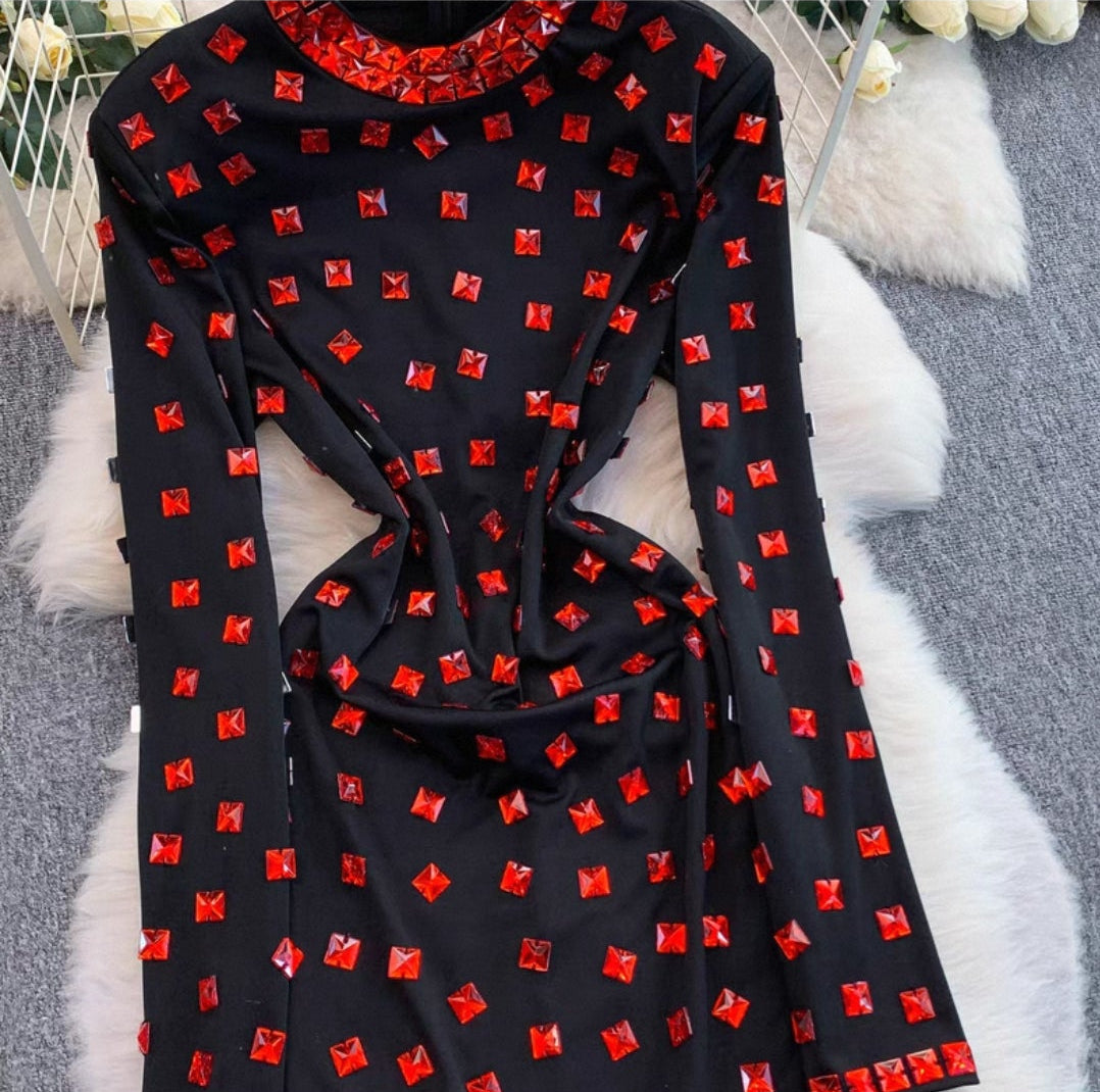 Meagan Luxury Rhinestone Dress