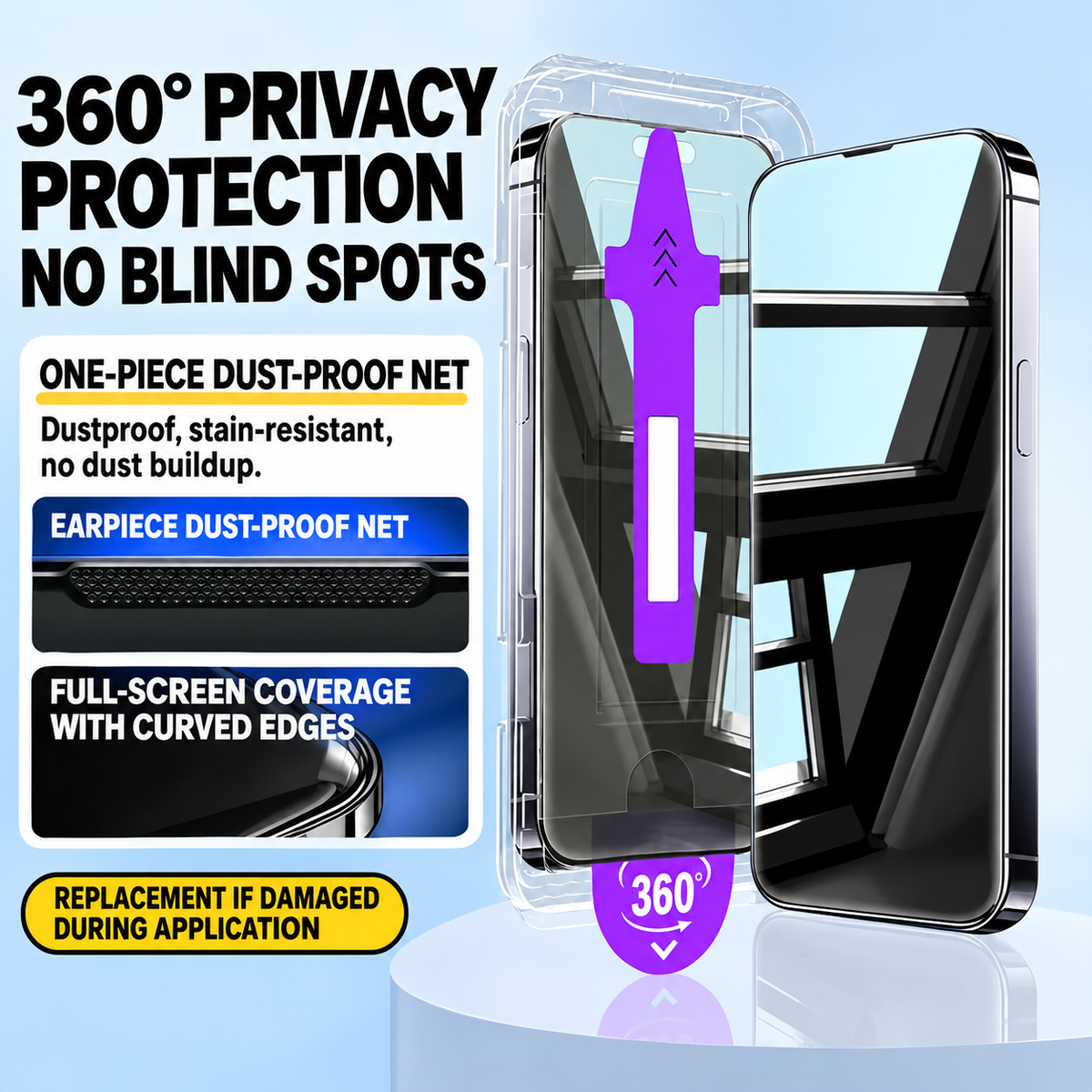 360* Privacy Temper For I Phone
