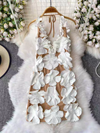 Amanda Summer Halter Vacation Dress