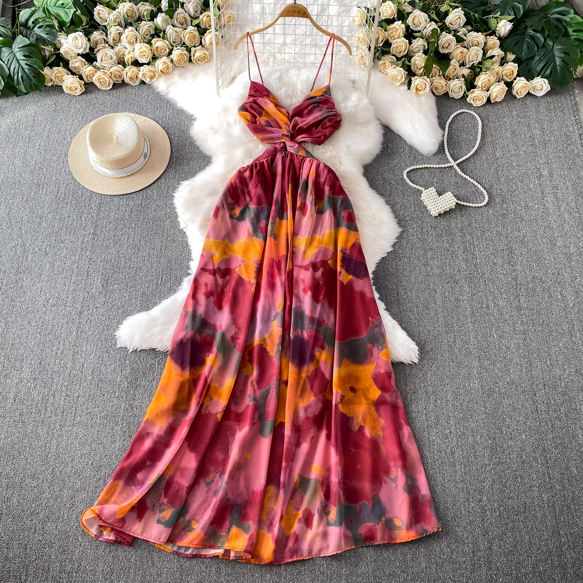 Jessica Summer Tie Dye Vacation Dress