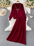 Rihanna Winter Two Piece Set